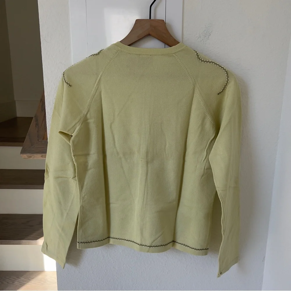 Easel Cardigan & Tank Top Set in Yellow